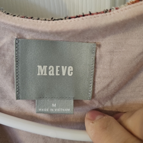 Maeve Anthropologie Erina knit short dress with 3/4 length bell sleeve Size M - Picture 3 of 6